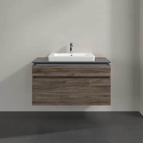 Bild von VILLEROY BOCH Legato Waschbeckenunterschrank, 2 Auszüge, 1000 x 550 x 500 mm, Stone Oak / Stone Oak #B68100RK