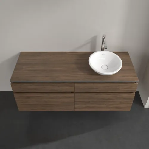 Bild von VILLEROY BOCH Legato Waschbeckenunterschrank, 4 Auszüge, 1400 x 550 x 500 mm, Arizona Oak / Arizona Oak #B59000VH