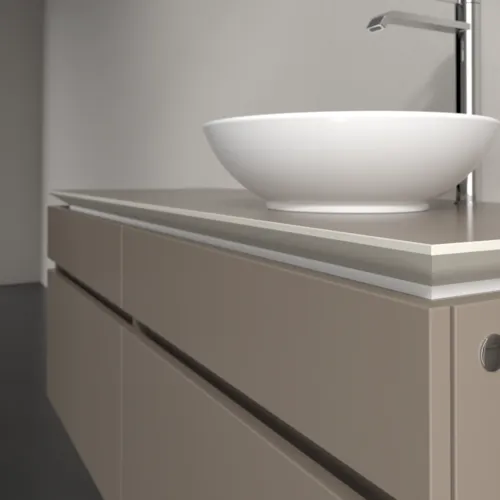 Bild von VILLEROY BOCH Legato Waschbeckenunterschrank, 4 Auszüge, 1400 x 550 x 500 mm, Truffle Grey / Truffle Grey #B59000VG
