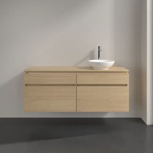 Bild von VILLEROY BOCH Legato Waschbeckenunterschrank, 4 Auszüge, 1400 x 550 x 500 mm, Nordic Oak / Nordic Oak #B59000VJ