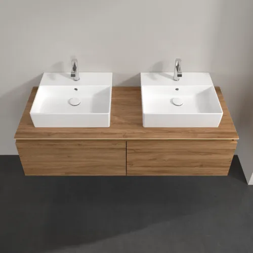 Bild von VILLEROY BOCH Legato Waschbeckenunterschrank, 2 Auszüge, 1400 x 380 x 500 mm, Kansas Oak / Kansas Oak #B66800RH