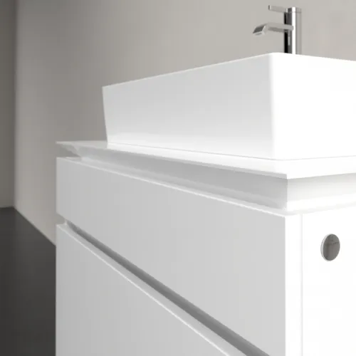 Bild von VILLEROY BOCH Legato Waschbeckenunterschrank, 2 Auszüge, 800 x 550 x 500 mm, Glossy White / Glossy White #B60200DH