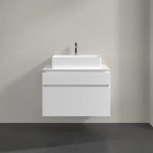 Bild von VILLEROY BOCH Legato Waschbeckenunterschrank, 2 Auszüge, 800 x 550 x 500 mm, Glossy White / Glossy White #B60200DH