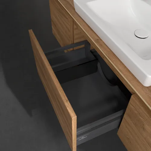 Obrázek VILLEROY BOCH Legato toaletní skříňka, 3 výsuvy, 1200 x 380 x 500 mm, dub Kansas / dub Kansas #B68200RH