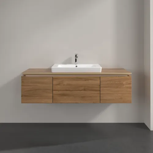 Obrázek VILLEROY BOCH Legato toaletní skříňka, 3 výsuvy, 1200 x 380 x 500 mm, dub Kansas / dub Kansas #B68200RH