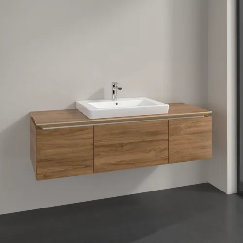 Obrázek VILLEROY BOCH Legato toaletní skříňka, 3 výsuvy, 1200 x 380 x 500 mm, dub Kansas / dub Kansas #B68200RH