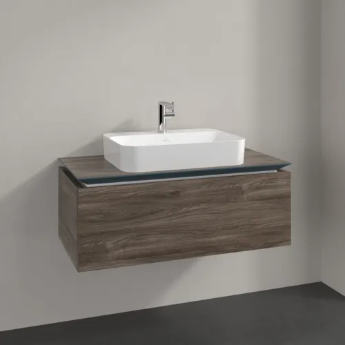 Bild von VILLEROY BOCH Legato Waschbeckenunterschrank, 1 Auszug, 1000 x 380 x 500 mm, Stone Oak / Stone Oak #B75500RK