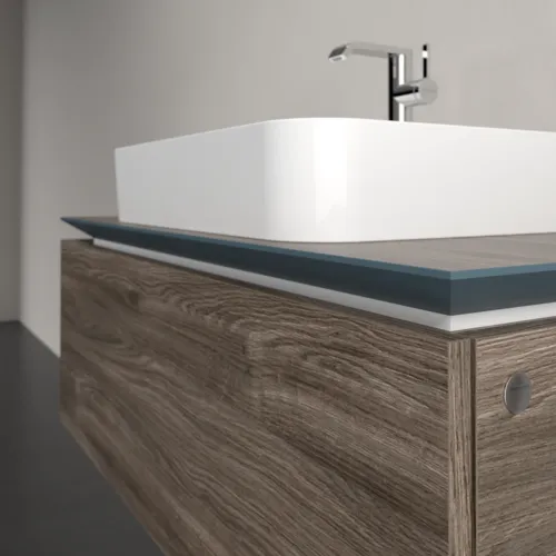 Bild von VILLEROY BOCH Legato Waschbeckenunterschrank, 1 Auszug, 1000 x 380 x 500 mm, Stone Oak / Stone Oak #B75500RK