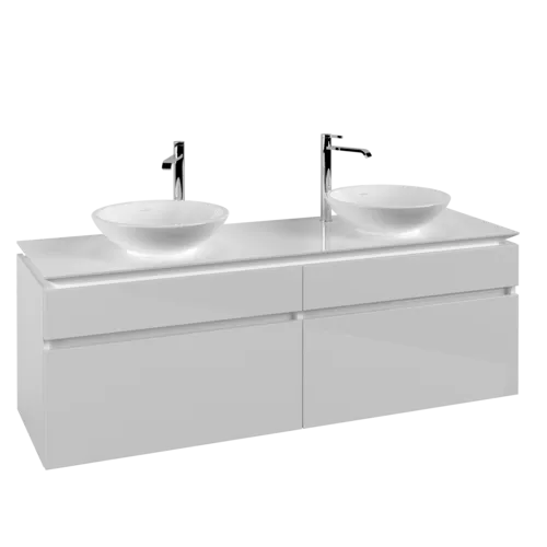 VILLEROY BOCH Legato Vanity unit, 4 pull-out compartments, 1600 x 550 x 500 mm, Glossy White / Glossy White #B60000DH resmi