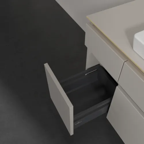 VILLEROY BOCH Legato Waschbeckenunterschrank, 5 Auszüge, 1200 x 550 x 500 mm, Soft Grey / Soft Grey #B68300VK, Bild 6