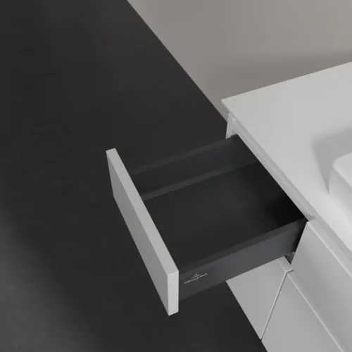 Obrázek VILLEROY BOCH Legato toaletní skříňka, s osvětlením, 5 výsuvů, 1200 x 550 x 500 mm, lesklá bílá / lesklá bílá #B683L0DH