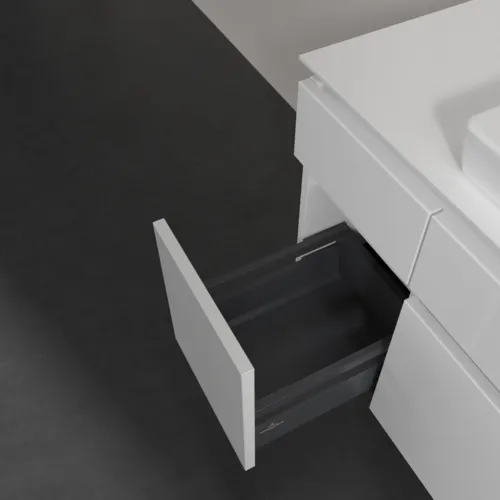Obrázek VILLEROY BOCH Legato toaletní skříňka, s osvětlením, 5 výsuvů, 1200 x 550 x 500 mm, lesklá bílá / lesklá bílá #B683L0DH