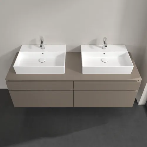 Bild von VILLEROY BOCH Legato Waschbeckenunterschrank, 4 Auszüge, 1600 x 550 x 500 mm, Truffle Grey / Truffle Grey #B67700VG