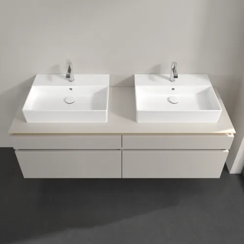 Bild von VILLEROY BOCH Legato Waschbeckenunterschrank, 4 Auszüge, 1600 x 550 x 500 mm, Soft Grey / Soft Grey #B67700VK