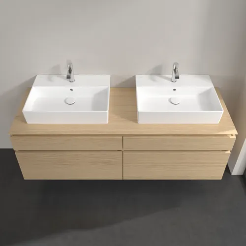 Bild von VILLEROY BOCH Legato Waschbeckenunterschrank, 4 Auszüge, 1600 x 550 x 500 mm, Nordic Oak / Nordic Oak #B67700VJ