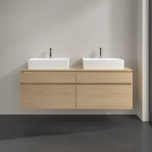 Bild von VILLEROY BOCH Legato Waschbeckenunterschrank, 4 Auszüge, 1600 x 550 x 500 mm, Nordic Oak / Nordic Oak #B67700VJ