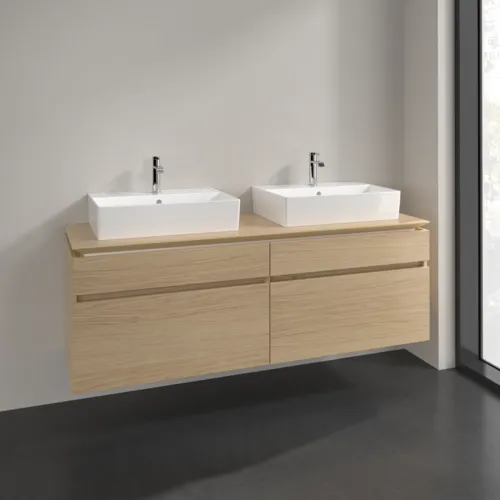 Bild von VILLEROY BOCH Legato Waschbeckenunterschrank, 4 Auszüge, 1600 x 550 x 500 mm, Nordic Oak / Nordic Oak #B67700VJ