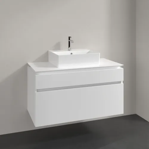 Bild von VILLEROY BOCH Legato Waschbeckenunterschrank, 2 Auszüge, 1000 x 550 x 500 mm, White Matt / White Matt #B60400MS