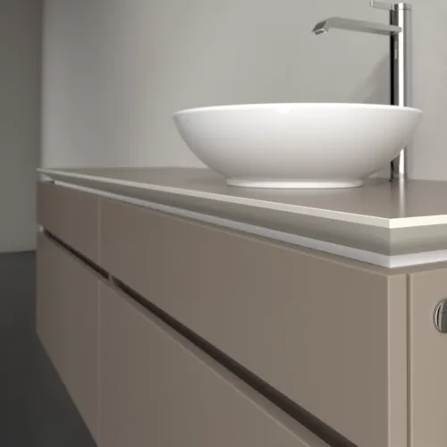Bild von VILLEROY BOCH Legato Waschbeckenunterschrank, 4 Auszüge, 1600 x 550 x 500 mm, Truffle Grey / Truffle Grey #B59800VG