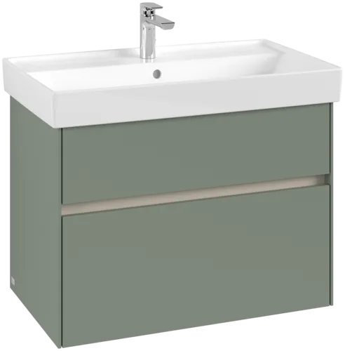 Obrázek VILLEROY BOCH Toaletní skříňka Collaro, 2 výsuvy, 754 x 546 x 444 mm, jemně zelená #C01000AF