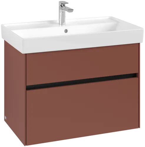 VILLEROY BOCH Collaro Vanity unit, 2 pull-out compartments, 754 x 546 x 444 mm, Wine Red #C01000AH resmi
