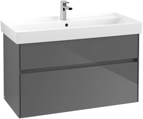 VILLEROY BOCH Collaro Vanity unit, 2 pull-out compartments, 954 x 546 x 444 mm, Glossy Grey #C01100FP resmi