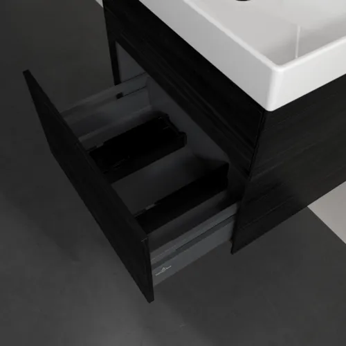 VILLEROY BOCH Collaro Waschbeckenunterschrank, 2 Auszüge, 604 x 546 x 444 mm, Black Oak #C00900AB, Bild 6