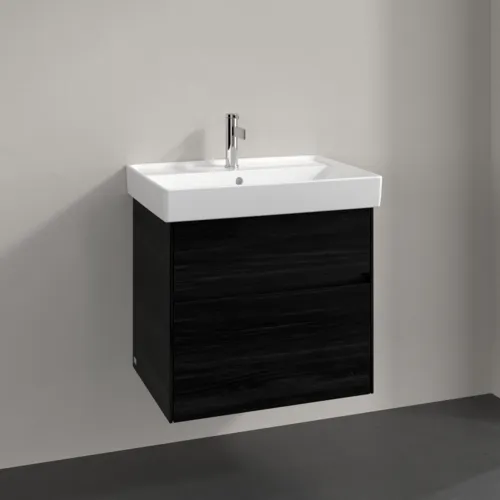 VILLEROY BOCH Collaro Waschbeckenunterschrank, 2 Auszüge, 604 x 546 x 444 mm, Black Oak #C00900AB, Bild 2