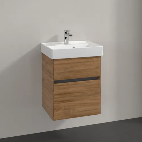 Bild von VILLEROY BOCH Collaro Waschbeckenunterschrank, 2 Auszüge, 460 x 546 x 374 mm, Kansas Oak #C00600RH