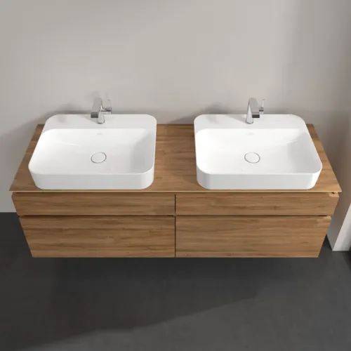 Bild von VILLEROY BOCH Legato Waschbeckenunterschrank, 4 Auszüge, 1600 x 550 x 500 mm, Kansas Oak / Kansas Oak #B76800RH