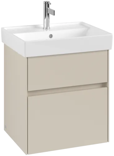 VILLEROY BOCH Collaro Vanity unit, 2 pull-out compartments, 510 x 546 x 414 mm, Cashmere Grey #C00700VN resmi
