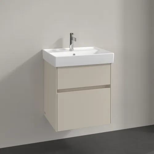 VILLEROY BOCH Collaro Waschbeckenunterschrank, 2 Auszüge, 510 x 546 x 414 mm, Cashmere Grey #C00700VN, Bild 2