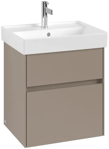Зображення з  VILLEROY BOCH Collaro Vanity unit, 2 pull-out compartments, 510 x 546 x 414 mm, Taupe #C00700VM