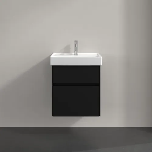 Bild von VILLEROY BOCH Collaro Waschbeckenunterschrank, 2 Auszüge, 510 x 546 x 414 mm, Volcano Black #C00700VL