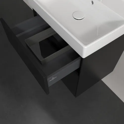 Bild von VILLEROY BOCH Collaro Waschbeckenunterschrank, 2 Auszüge, 510 x 546 x 414 mm, Volcano Black #C00700VL