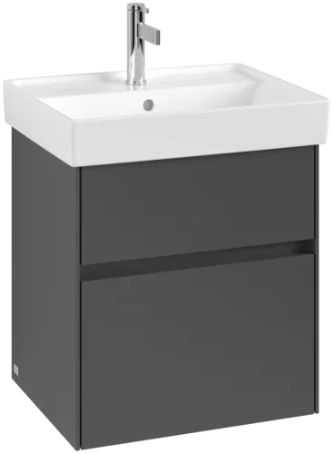 VILLEROY BOCH Collaro Vanity unit, 2 pull-out compartments, 510 x 546 x 414 mm, Graphite #C00700VR resmi
