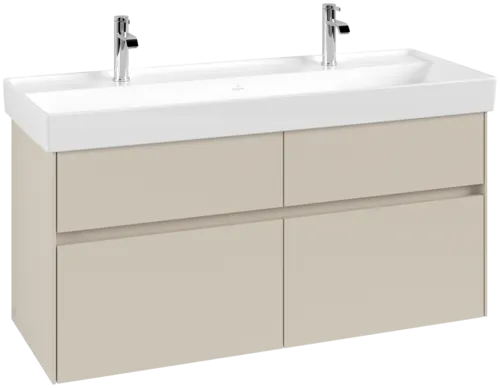 VILLEROY BOCH Collaro Vanity unit, with lighting, 4 pull-out compartments, 1154 x 546 x 444 mm, Cashmere Grey #C012B0VN resmi