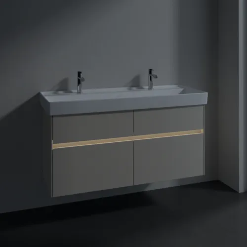 Bild von VILLEROY BOCH Collaro Waschbeckenunterschrank, mit Beleuchtung, 4 Auszüge, 1154 x 546 x 444 mm, Cashmere Grey #C012B0VN