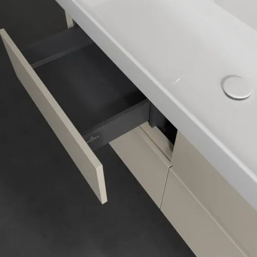 Bild von VILLEROY BOCH Collaro Waschbeckenunterschrank, mit Beleuchtung, 4 Auszüge, 1154 x 546 x 444 mm, Cashmere Grey #C012B0VN