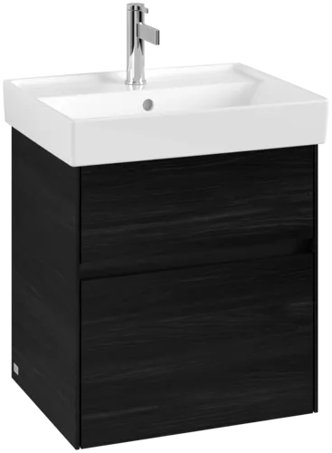 VILLEROY BOCH Collaro Vanity unit, with lighting, 2 pull-out compartments, 510 x 546 x 414 mm, Black Oak #C007B0AB resmi