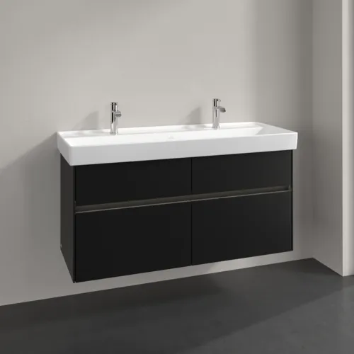 Bild von VILLEROY BOCH Collaro Waschbeckenunterschrank, mit Beleuchtung, 4 Auszüge, 1154 x 546 x 444 mm, Volcano Black #C012B0VL
