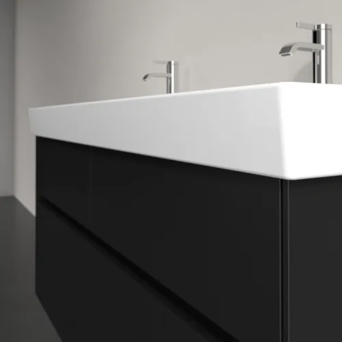 Bild von VILLEROY BOCH Collaro Waschbeckenunterschrank, mit Beleuchtung, 4 Auszüge, 1154 x 546 x 444 mm, Volcano Black #C012B0VL