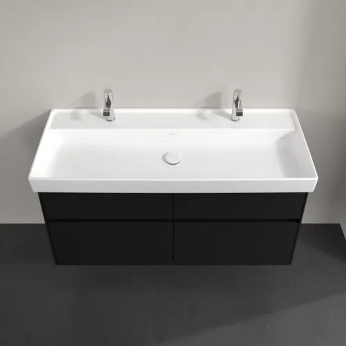 Bild von VILLEROY BOCH Collaro Waschbeckenunterschrank, mit Beleuchtung, 4 Auszüge, 1154 x 546 x 444 mm, Volcano Black #C012B0VL