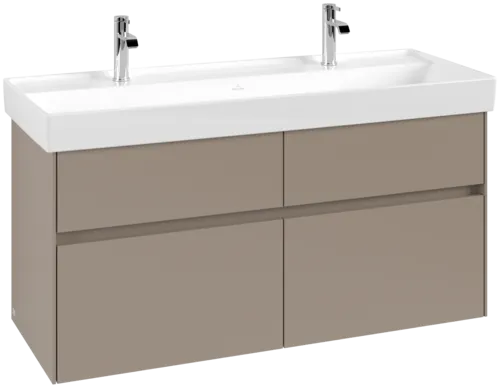 VILLEROY BOCH Collaro Vanity unit, with lighting, 4 pull-out compartments, 1154 x 546 x 444 mm, Taupe #C012B0VM resmi