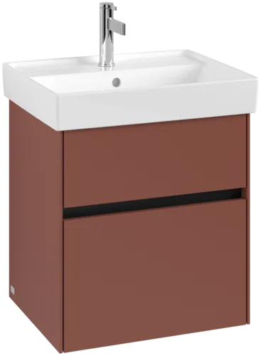 VILLEROY BOCH Collaro Vanity unit, with lighting, 2 pull-out compartments, 510 x 546 x 414 mm, Wine Red #C007B0AH resmi