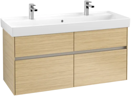 Picture of VILLEROY BOCH Collaro Vanity unit, with lighting, 4 pull-out compartments, 1154 x 546 x 444 mm, Nordic Oak #C012B0VJ
