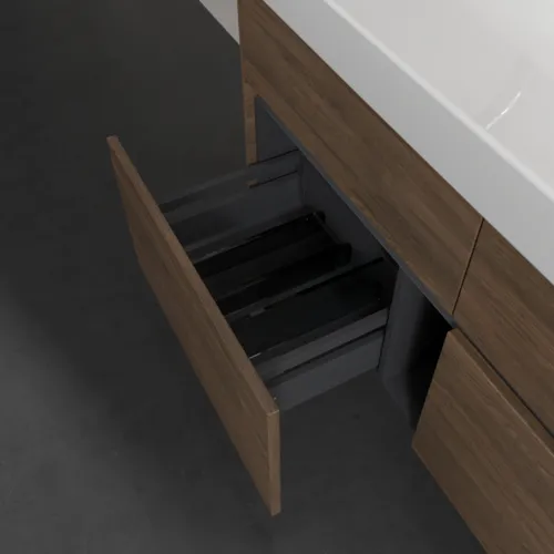 Bild von VILLEROY BOCH Collaro Waschbeckenunterschrank, mit Beleuchtung, 4 Auszüge, 1154 x 546 x 444 mm, Arizona Oak #C012B0VH