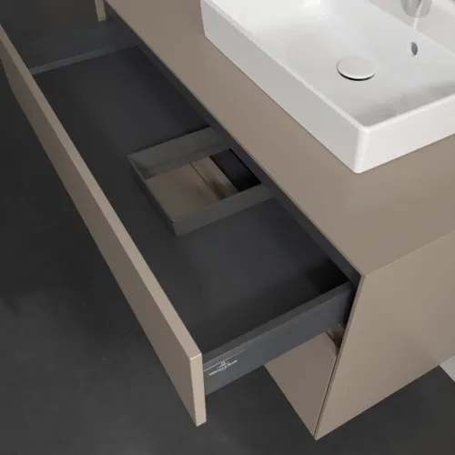 VILLEROY BOCH Collaro Waschbeckenunterschrank, 2 Auszüge, 1000 x 548 x 500 mm, Taupe / Taupe #C01500VM, Bild 7