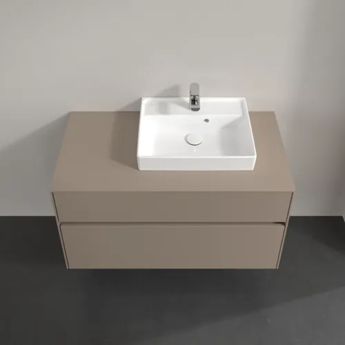 VILLEROY BOCH Collaro Waschbeckenunterschrank, 2 Auszüge, 1000 x 548 x 500 mm, Taupe / Taupe #C01500VM, Bild 4