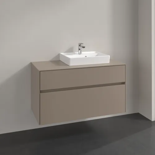 VILLEROY BOCH Collaro Waschbeckenunterschrank, 2 Auszüge, 1000 x 548 x 500 mm, Taupe / Taupe #C01500VM, Bild 2